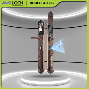 Khóa Cửa Tân Cổ Điển Đại Sảnh Avolock AC 995 – Đỉnh Cao Sang Trọng & Công Nghệ 3D Face ID Thế Hệ Mới