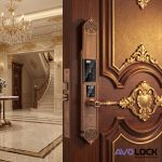 Khóa cửa thông minh tân cổ điển cao cấp AVOLOCK AC8817R – Đẳng cấp dành cho cửa gỗ biệt thự