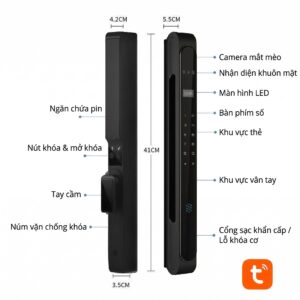 Khóa vân tay Avolock AN559 cho cửa nhôm Xingfa