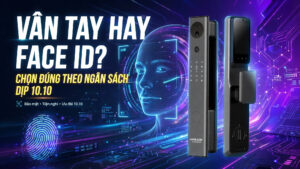 Nên mua khóa vân tay hay khóa Face ID dịp 10.10