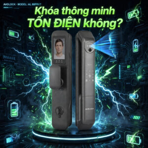 Khóa thông minh Avolock có tốn điện không — pin dùng được bao lâu