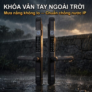 Khóa vân tay lắp ngoài trời Avolock AN 389 chuẩn chống nước IP