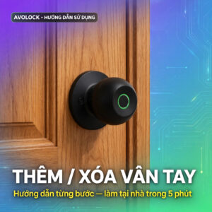 Cách thêm và xóa vân tay trên khóa cửa thông minh
