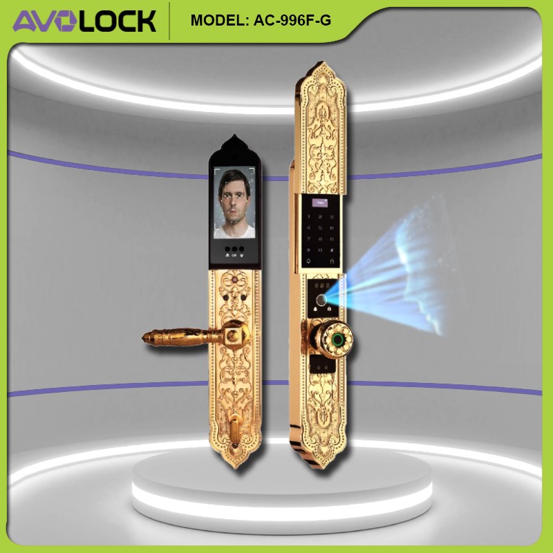 Khóa Avolock AC-996F-G với Face ID 3D mở cửa không cần chạm tay