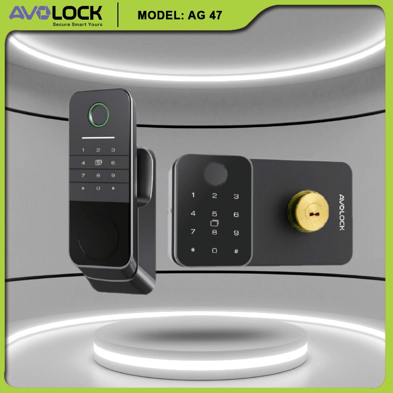 Cảm biến vân tay và bàn phím mã số trên khóa Avolock AG47