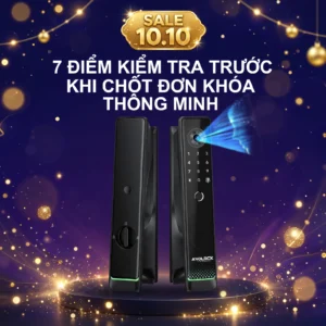 Checklist 7 điểm kiểm tra trước khi chốt đơn khóa thông minh sale 10.10