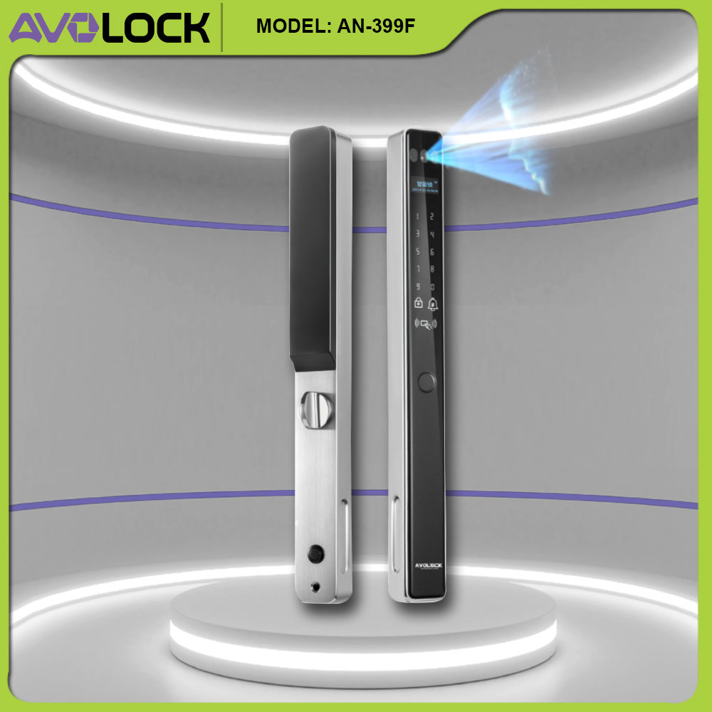 Khóa Face ID Avolock AN-399F-IN cho cửa nhôm — mẫu hot đại lý nên nhập mùa cuối năm