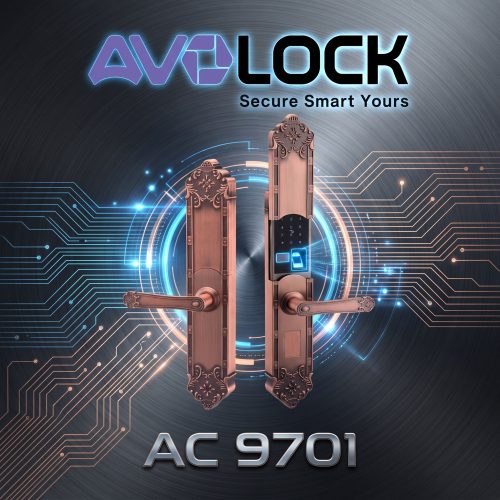 Khóa cửa thông minh tân cổ điển cao cấp AVOLOCK AC9701 – Giải pháp an toàn và đẳng cấp cho cửa gỗ biệt thự