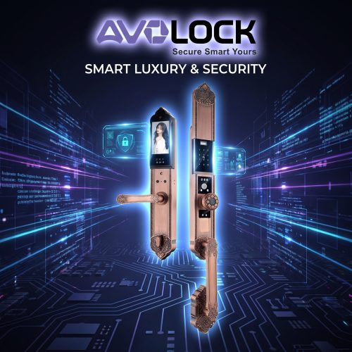 Khóa cửa thông minh tân cổ điển AVOLOCK AC8812R – Face ID 3D, bảo mật toàn diện cho biệt thự đẳng cấp