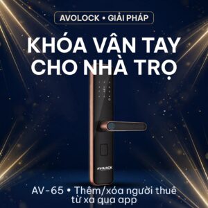 Khóa vân tay Avolock AV-65 cho nhà trọ