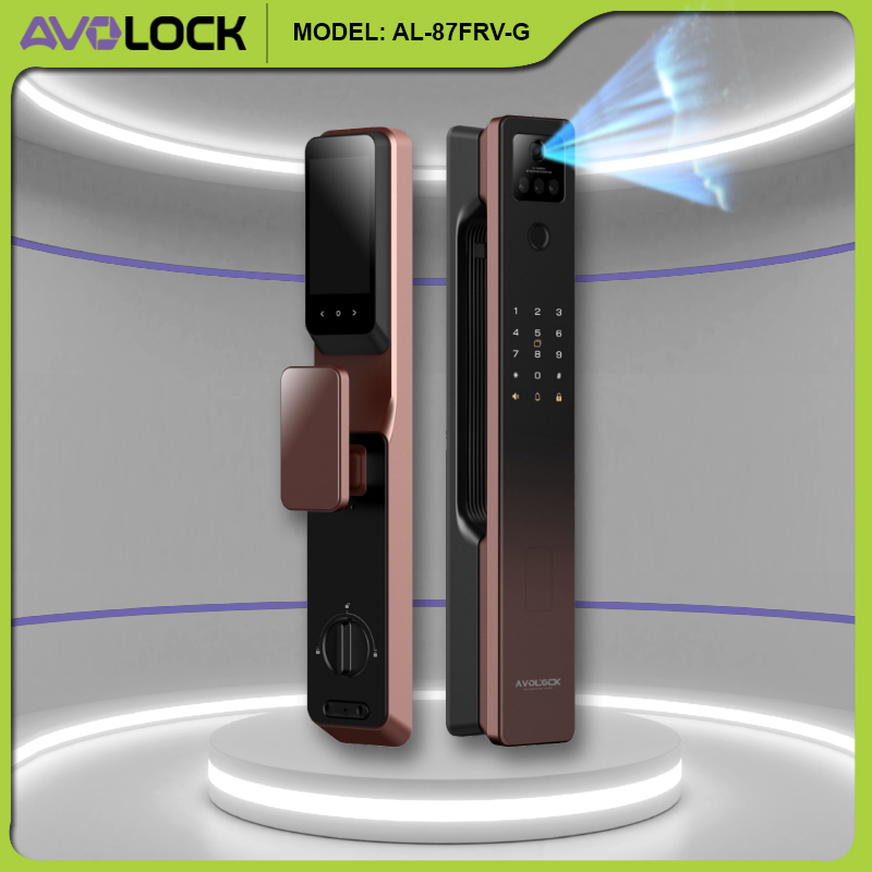 Khóa cửa thông minh Avolock AL-87FRV-G với Face ID 3D phù hợp cho người già và trẻ em